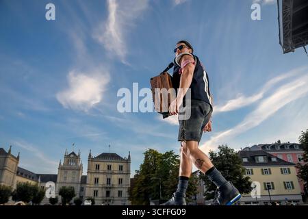 Andreas Gabalier HUK-COBURG open-air-sommer, Coburg , Schlossplatz Allemagne, Coburg , Schlossplatz - 22 août 2025 - Andreas Gabalier HUK-COBURG Open-Air-Sommer image : Andreas Gabalier préformant au HUK Coburg Open Air Sommer à la Schlossplatz Coburg. Cortendorf Kulturfabrik Bayern Allemagne Copyright : xRyanxEvansx Banque D'Images