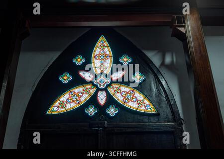 Cathédrale Joseph, Hanoi. Dans le style gothique médiéval Banque D'Images