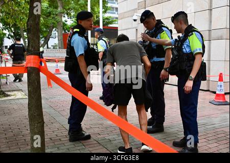 Défend à Hong Kong 47 affaire démocrates condamnation et condamnation en appel Banque D'Images