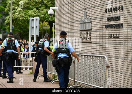 Défend à Hong Kong 47 affaire démocrates condamnation et condamnation en appel Banque D'Images