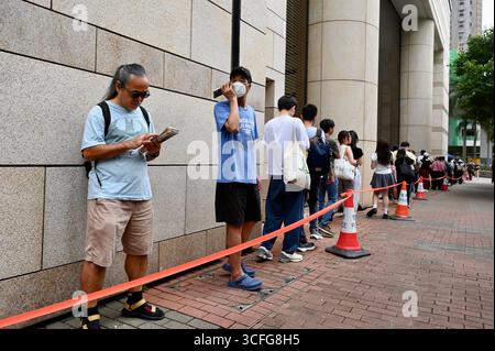Défend à Hong Kong 47 affaire démocrates condamnation et condamnation en appel Banque D'Images