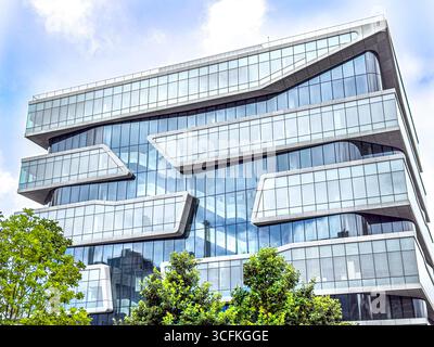 Henry R. Kravis Hall, extérieur du bâtiment, Columbia University Business School, Columbia University, Manhattanville Campus, 665 West 130th Street, West Banque D'Images