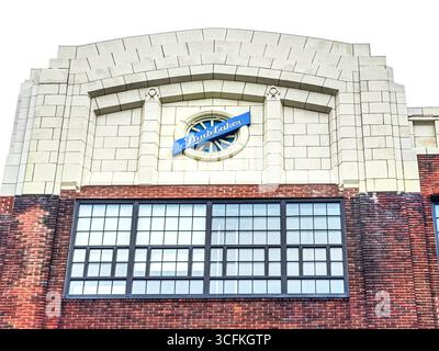 Studebaker Building, Columbia University, détail extérieur du bâtiment, Manhattanville Campus, 615 West 131st Street, West Harlem, New York City, New York Banque D'Images
