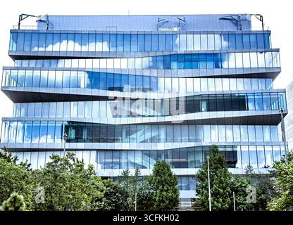 Henry R. Kravis Hall, extérieur du bâtiment, Columbia University Business School, Columbia University, Manhattanville Campus, 665 West 130th Street, West Banque D'Images