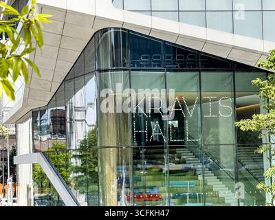 Henry R. Kravis Hall, détail extérieur du bâtiment, Columbia University Business School, Columbia University Campus, Manhattanville, 665 West 130th Street Banque D'Images