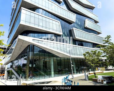 Henry R. Kravis Hall, extérieur du bâtiment, Columbia University Business School, Columbia University, Manhattanville Campus, 665 West 130th Street, West Banque D'Images