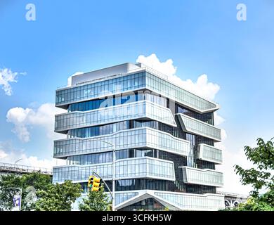 Henry R. Kravis Hall, extérieur du bâtiment, Columbia University Business School, Columbia University, Manhattanville Campus, 665 West 130th Street, West Banque D'Images