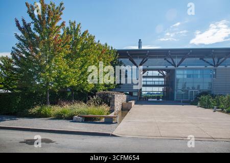 Jackson-Triggs Winery architecture moderne et vignobles, Niagara-on-the-Lake en Ontario, Canada Banque D'Images