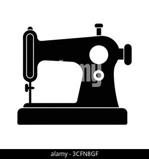 icône de machine à coudre de style dessin animé Illustration de Vecteur