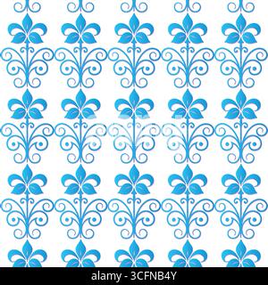 Fantaisiste motif de boucles d'aquarelle répétant la superposition florale délicate teintes pastel fond d'écran Illustration de Vecteur