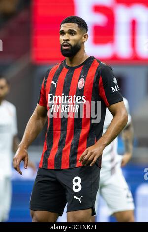 Milan, Italie. 23 août 2025. Stade Meazza. Championnat italien de football de série A. AC Milan vs Cremonese. Ruben Loftus-Cheek, Milan. Banque D'Images
