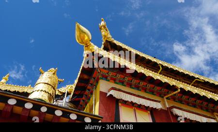 Monastère De Songzanlin, Shangri-La, Yunnan, Chine Banque D'Images