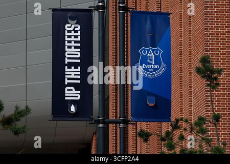 Une vue détaillée du Hill Dickinson Stadium avant le match de premier League Everton vs Brighton et Hove Albion au Hill Dickinson Stadium, Liverpool, Royaume-Uni, 24 août 2025 (photo de Mark Cosgrove/News images) Banque D'Images