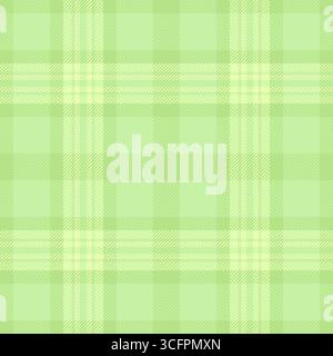 Fond de plaid tartan cousu, texture vectorielle de contrôle de modèle. Modèle textile sans couture de tissu domestique dans la palette de couleurs vertes et claires. Illustration de Vecteur