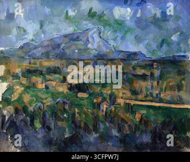Mont Sainte-victoire. Paul Cézanne. 1902-1906. Banque D'Images