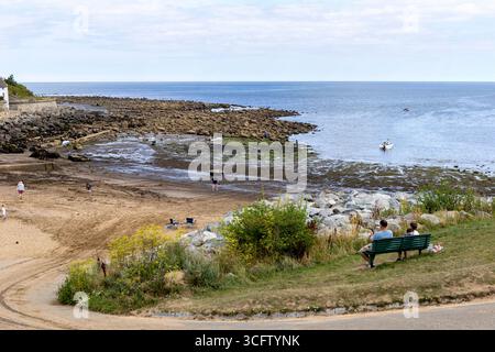 Runswick Bay dans le Yorkshire du Nord, Angleterre Banque D'Images