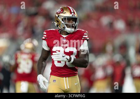 23 août 2025 ; Santa Clara, Californie, États-Unis ; le cornerback des 49ers de San Francisco Siran Neal (33 ans) lors du quatrième quart-temps face aux Chargers de Los Angeles au Levi’s Stadium. Crédit obligatoire : Stan Szeto - image du sport Banque D'Images