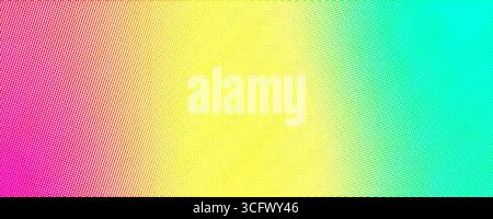Fond dégradé abstrait de demi-teintes avec des points magenta, jaune et vert vifs. Texture pop art rétro moderne pour l'impression, le design et le numérique Illustration de Vecteur