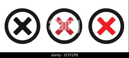 Icônes de coche modernes pour l'illustration vectorielle de listes de contrôle numériques Illustration de Vecteur