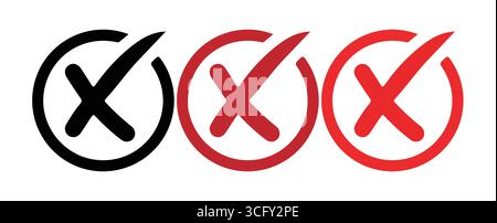 Icônes de coche modernes pour l'illustration vectorielle de listes de contrôle numériques Illustration de Vecteur