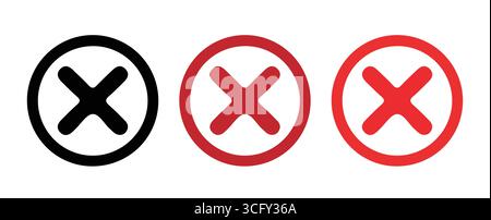 Icônes de coche modernes pour l'illustration vectorielle de listes de contrôle numériques Illustration de Vecteur