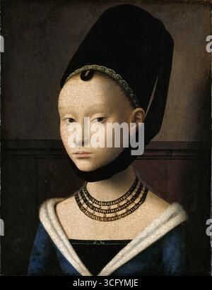 Petrus Christus - Portrait d'une jeune femme - Google Art Project Banque D'Images