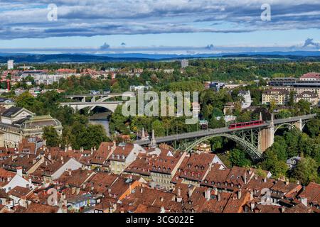 Vieille ville de Berne paysage urbain avec des ponts en Suisse. Banque D'Images