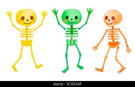 Cute Halloween Pack – Kawaii Spooky Clipart Set Banque D'Images