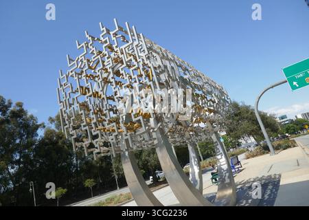 Los Angeles, Californie, USA 22 août 2025 Art sculpture in Century City, Los Angeles, Californie, USA. Photo de Barry King/Alamy Stock photo Banque D'Images