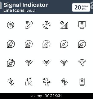 Indicateur de signal (Vol. 2) Illustration de Vecteur