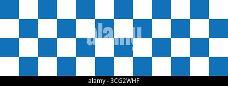 Motif de nappe rétro à carreaux bleu et blanc sans couture pour la cuisine nautique et la décoration de café Illustration de Vecteur