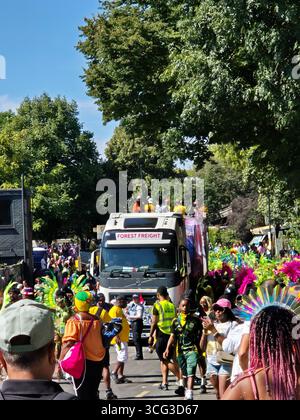 Notting Hill Carnival 2025, Londres, Royaume-Uni Banque D'Images