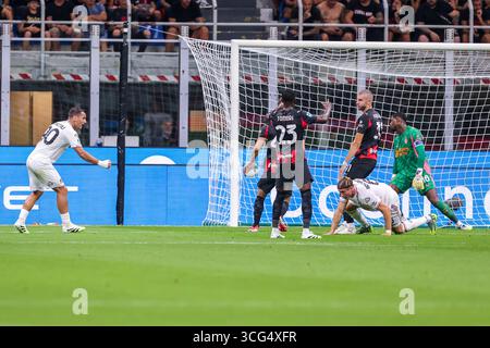 Baschirotto Cremonese but 01- pendant le match de football Serie A entre Milan et Cremonese au stade G Meazza à Milan, Italie du Nord - samedi, Banque D'Images