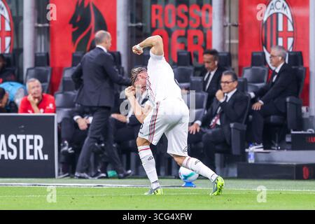 Baschirotto Cremonese but 01- pendant le match de football Serie A entre Milan et Cremonese au stade G Meazza à Milan, Italie du Nord - samedi, Banque D'Images