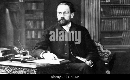 EMILE ZOLA (1840-1902) romancier, dramaturge, journaliste français vers 1855 Banque D'Images