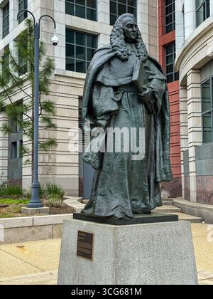 Sir William Blackstone Statue, juriste anglais (1723-1780). Washington, DC, États-Unis. Sculpteur Paul Wayland Bartlett. Banque D'Images
