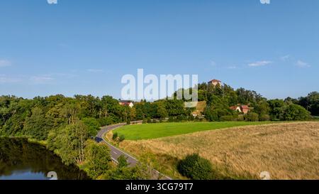 Luftbildaufnahme Harzgerode Selketal Harz Banque D'Images