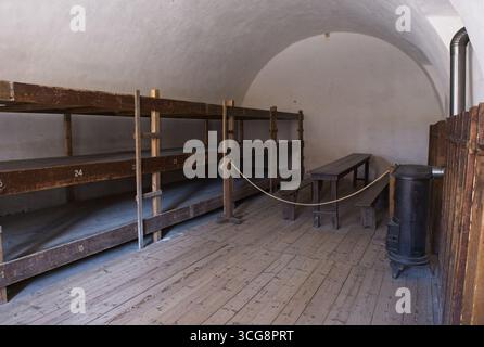 Terezin, Tchéquie - 13 août 2025 : Terezin, ou Theresienstadt, camp de concentration. Sur les plus de 140 000 Juifs qui y sont arrivés, environ 33 000 sont morts dans le Banque D'Images