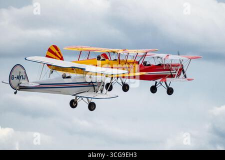 IWM Duxford Summer Airshow Stampe formation Team Banque D'Images