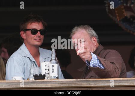 Kingham, Royaume-Uni . 23 août 2025 . Jeremy Clarkson photographié lors du Big Feastival 2025 tenu à la ferme Alex James. Crédit : Alan d West/Alan West Banque D'Images