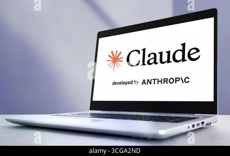 Claude ai chatbot développé par Anthropic Banque D'Images