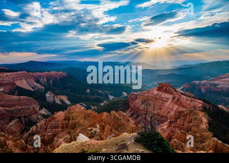 Monument national de Cedar Breaks dans l'Utah, États-Unis. Altitude au-dessus de 10 000 pieds Banque D'Images