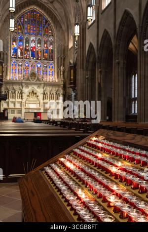 À l'intérieur de l'église Trinity à Manhatten NYC Banque D'Images