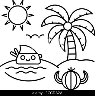 Chenilles colorées mignonnes pour le traçage et la coloration isolées sur fond blanc Illustration de Vecteur