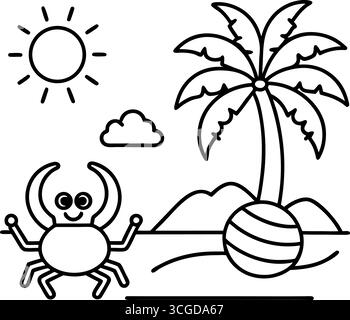 Chenilles colorées mignonnes pour le traçage et la coloration isolées sur fond blanc Illustration de Vecteur