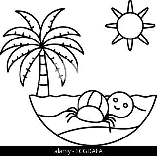 Chenilles colorées mignonnes pour le traçage et la coloration isolées sur fond blanc Illustration de Vecteur