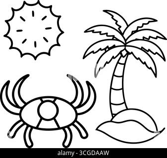 Chenilles colorées mignonnes pour le traçage et la coloration isolées sur fond blanc Illustration de Vecteur