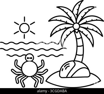 Chenilles colorées mignonnes pour le traçage et la coloration isolées sur fond blanc Illustration de Vecteur