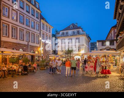 Rue du Maroquin Strasbourg Alsace France Banque D'Images