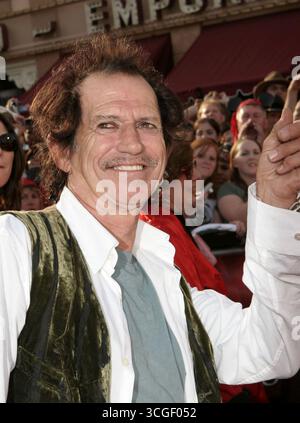Keith Richards à la première mondiale de Pirates of the Caribbean : at World's End à Disneyland à Anaheim, le 19 mai 2007 Banque D'Images